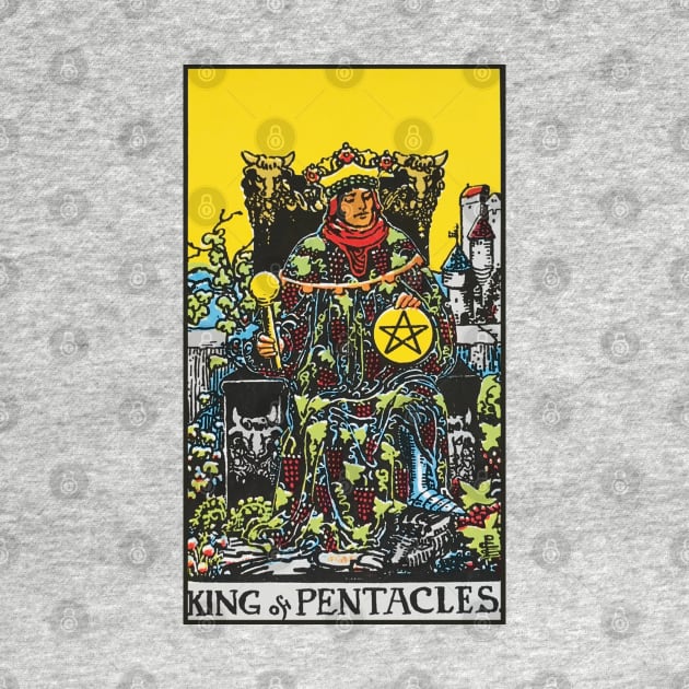 King of pentacles tarot card by Nate's World of Tees